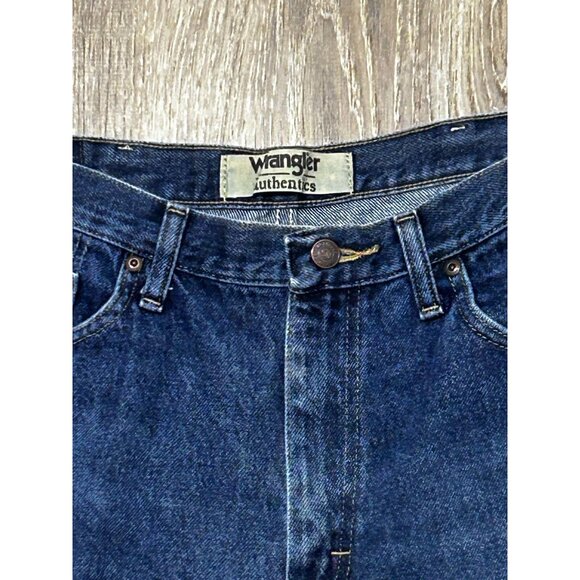 Wrangler Jeans Women's Size 36x30 Regular Fit Cotton Denim Dark Wash Blue - Picture 2 of 6